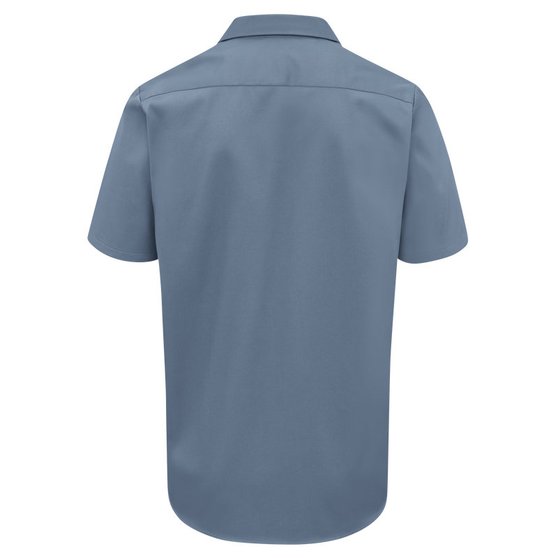 Men's Short Sleeve Wrinkle-Resistant Cotton Work Shirt image number 1