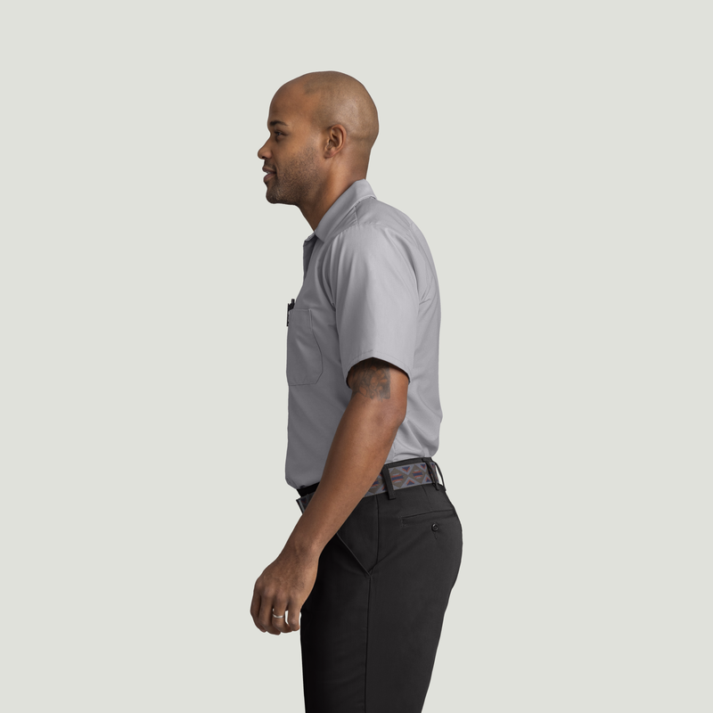 Men's Short Sleeve Industrial Work Shirt image number 3