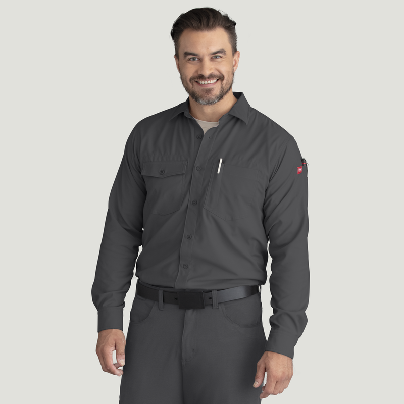 Men's Cooling Long Sleeve Work Shirt image number 5