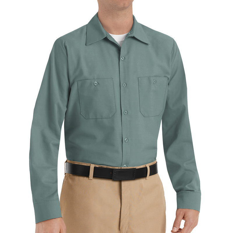 Men's Long Sleeve Industrial Work Shirt image number 3