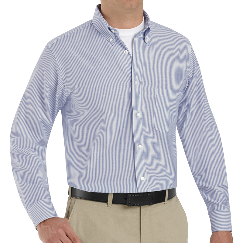 Men's Long Sleeve Executive Oxford Dress Shirt image number 3