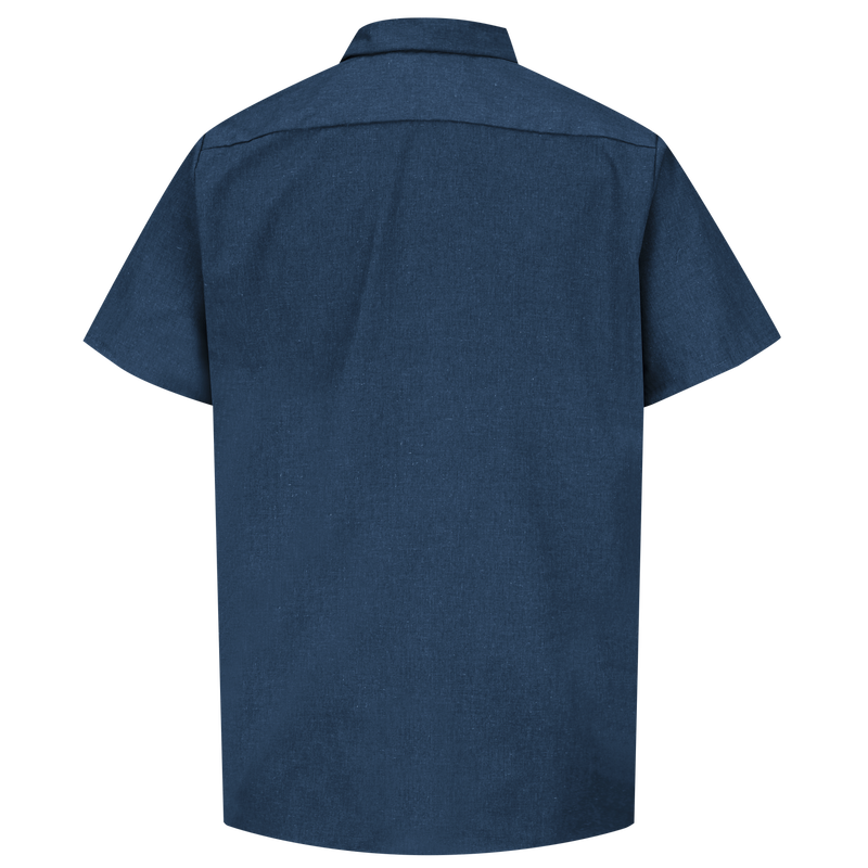 Men's Short Sleeve Heathered Poplin Uniform&nbsp;Shirt image number 2
