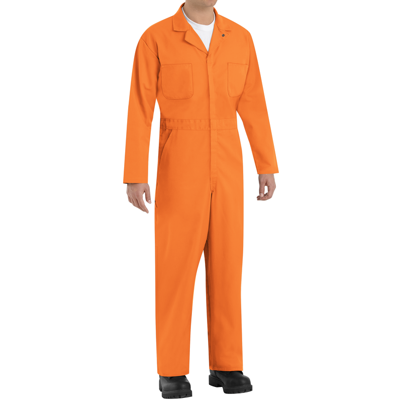 Twill Action Back Coverall with Chest Pockets image number 3