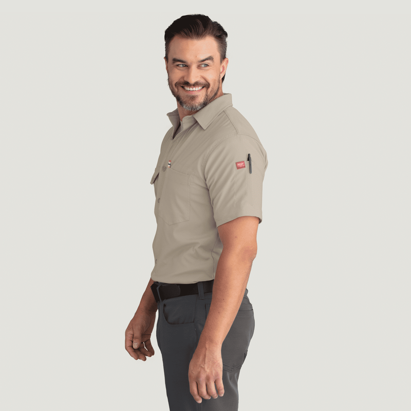 Men's Cooling Short Sleeve Work Shirt image number 7