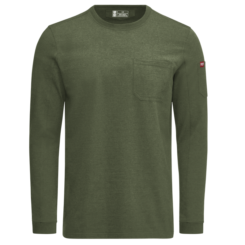 Men's Long Sleeve Slim Fit Cotton Pocket T-Shirt image number 9