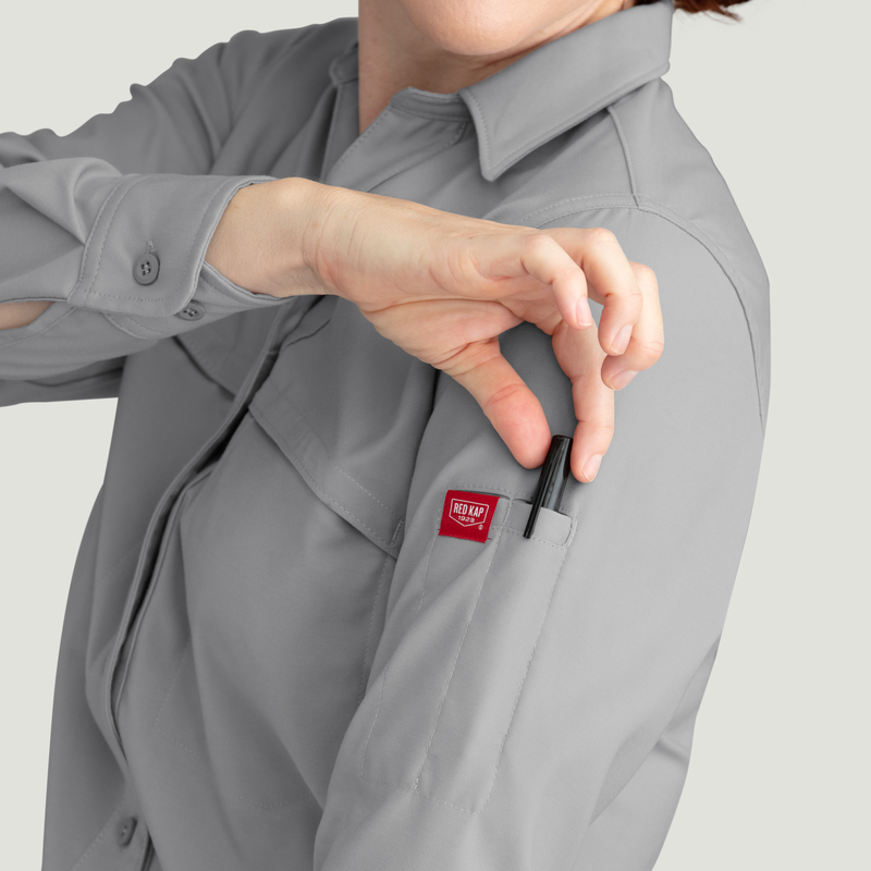 Women's Cooling Long Sleeve Work Shirt image number 13