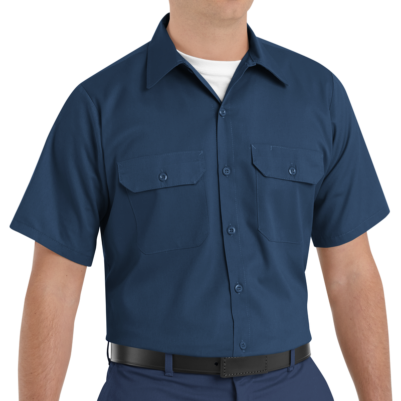 Men's Short Sleeve Utility Uniform Shirt image number 3