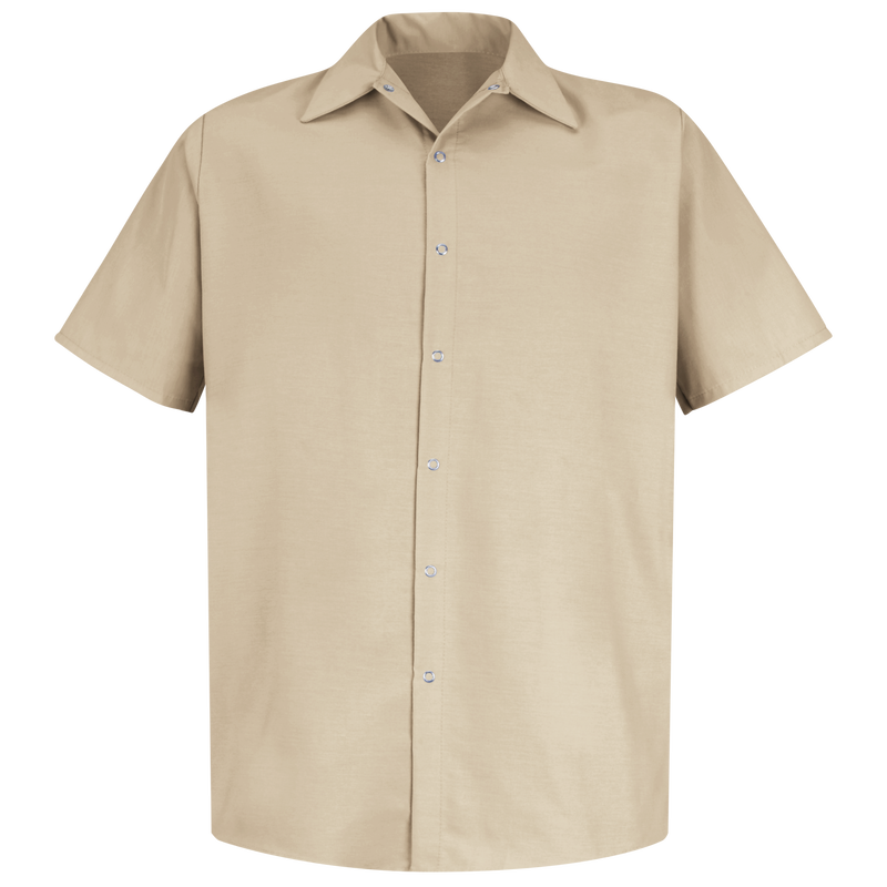 Men's Short Sleeve Specialized Pocketless Work Shirt image number 1