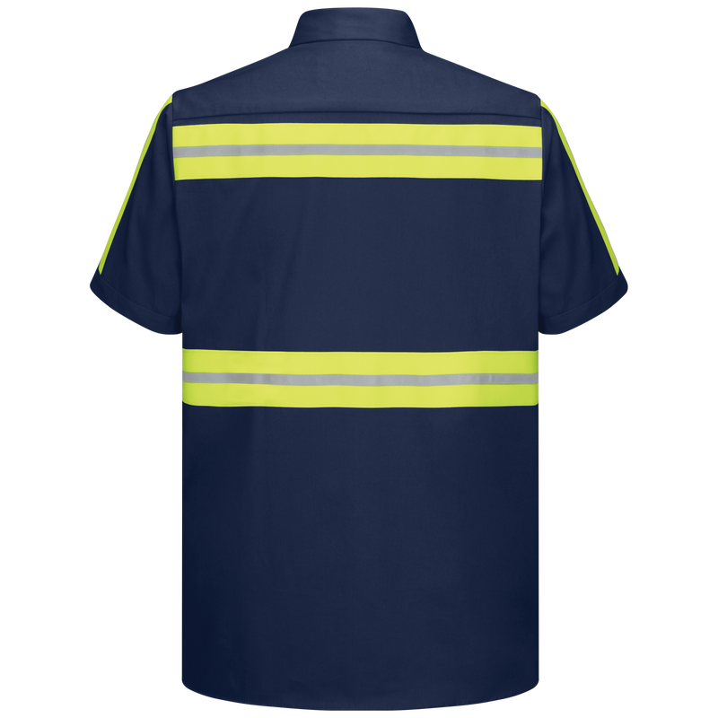 Short Sleeve Enhanced Visibility Cotton Work Shirt image number 1