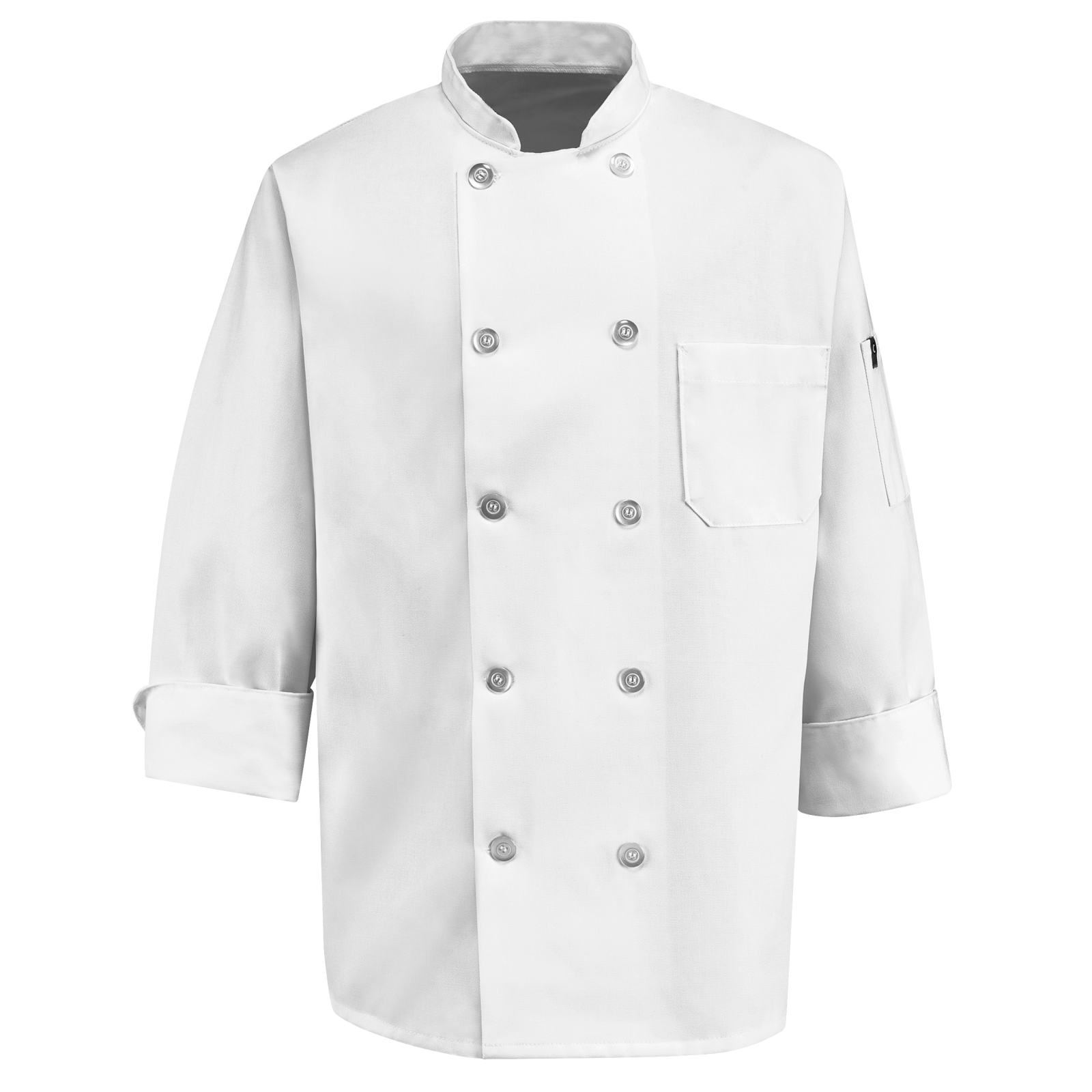 Chef Designs Ten Pearl Button Chef Coat Red Kap
