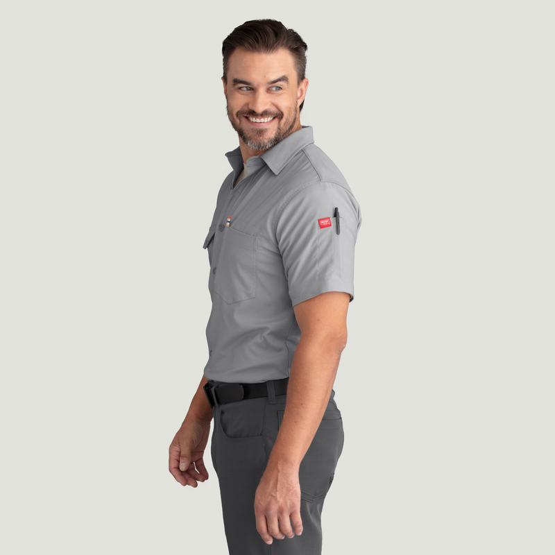 Men's Cooling Short Sleeve Work Shirt image number 7