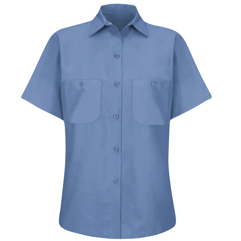 Women's Short Sleeve Industrial Work Shirt image number 1