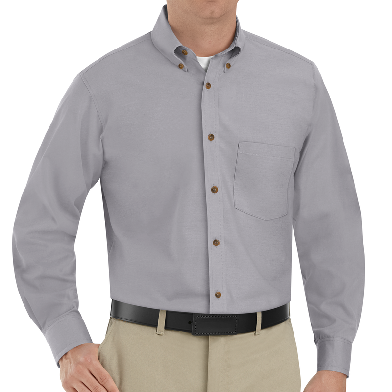 Men's Long Sleeve Poplin Dress Shirt image number 3