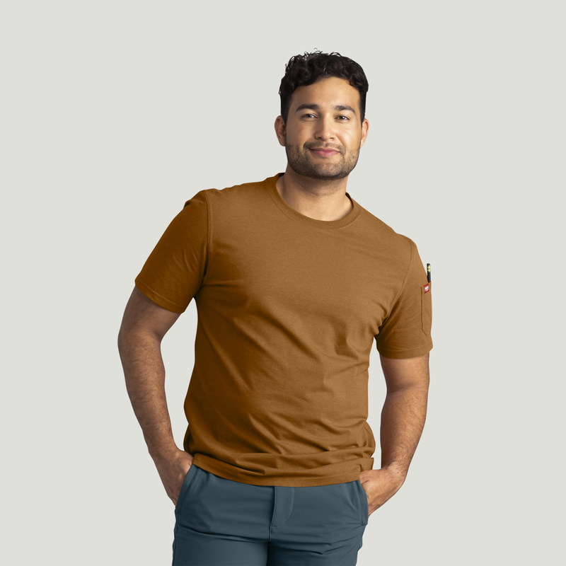 Men's Short Sleeve Midweight Slim Fit Performance Tee image number 5