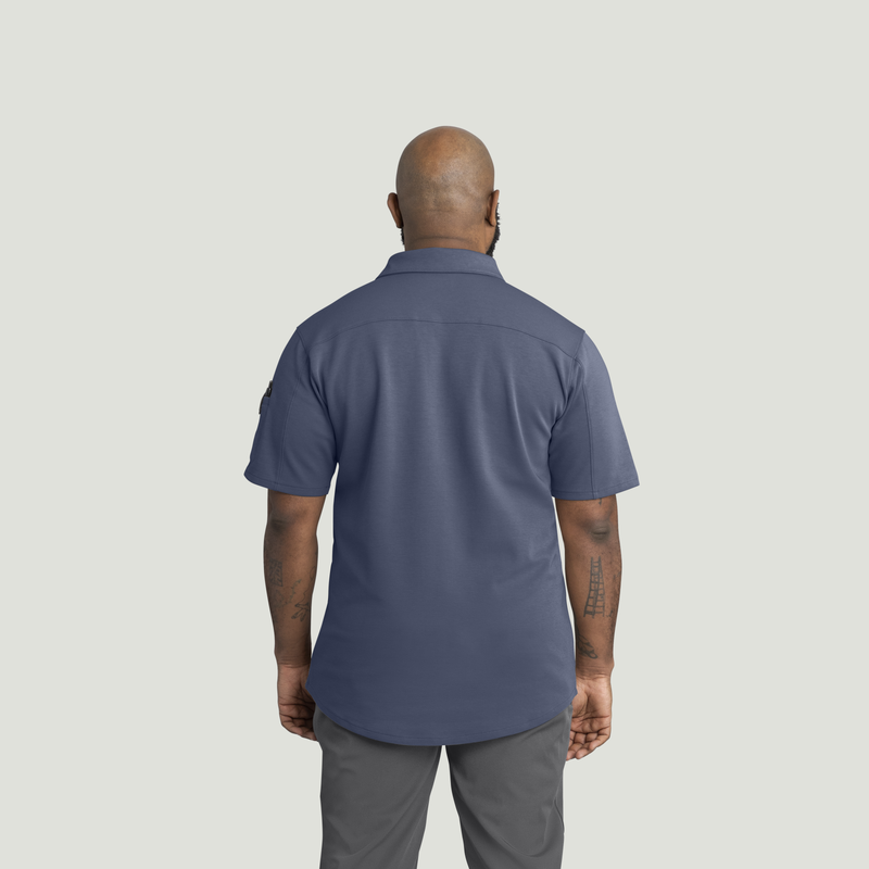 Men's Snap Front Jersey Short Sleeve Work Shirt image number 2