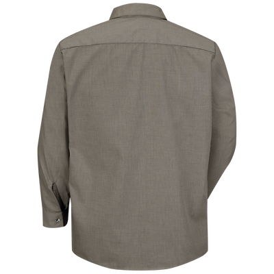 Men's Long Sleeve Microcheck Uniform Shirt
