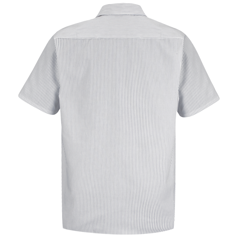 Men's Short Sleeve Striped Work Shirt image number 1