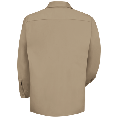 Men's Long Sleeve Wrinkle-Resistant Cotton Work Shirt