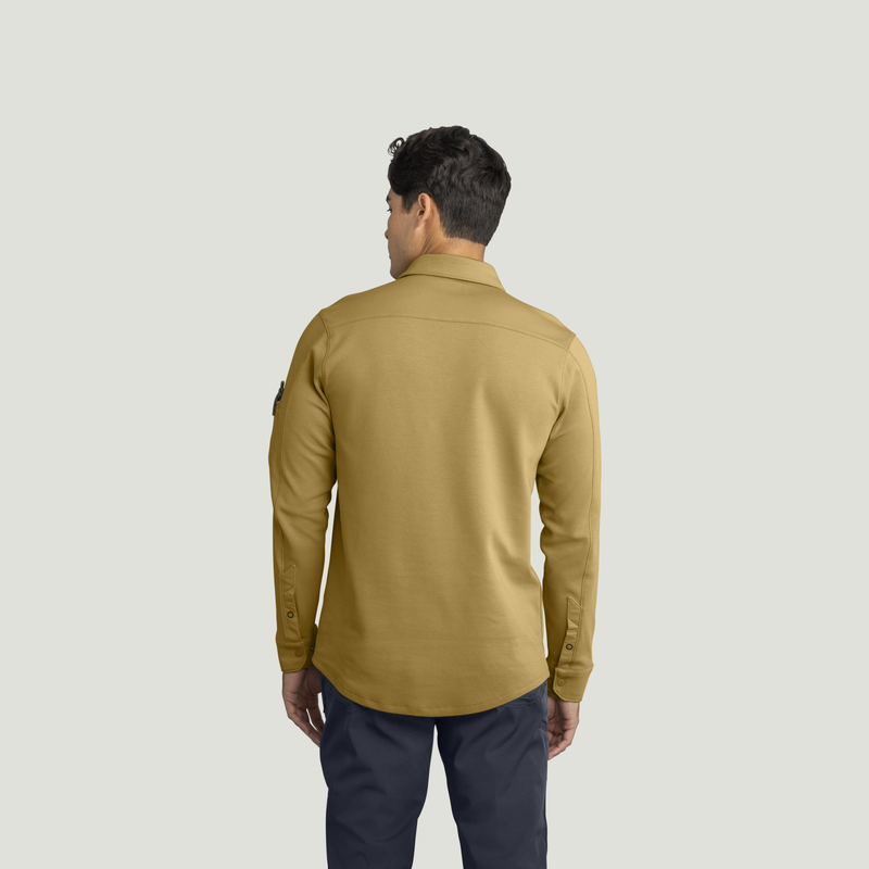 Men's Snap Front Jersey Long Sleeve Work Shirt image number 2