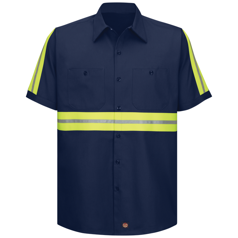 Short Sleeve Enhanced Visibility Cotton Work Shirt image number 0