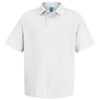 Men's Short Sleeve Spun Polyester Pocketless Polo