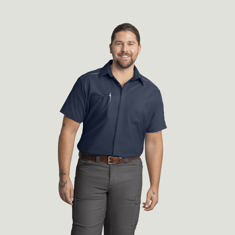 Men's Short Sleeve Pro Airflow Work Shirt image number 7