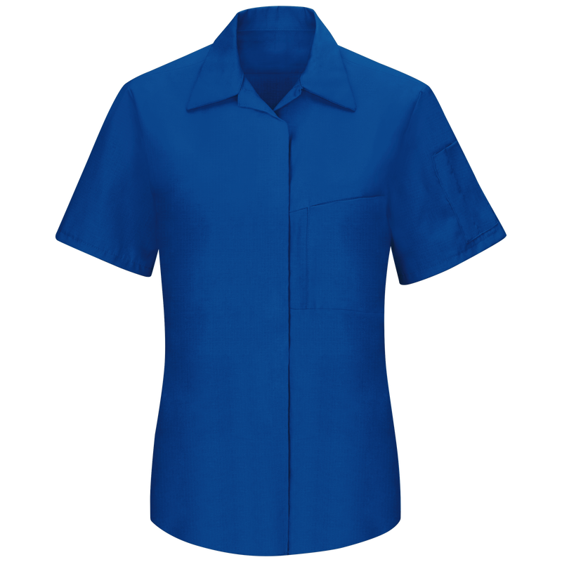 Women's Short Sleeve Performance Plus Shop Shirt with OilBlok Technology image number 0