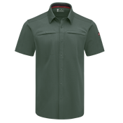 Men's Snap Front Jersey Short Sleeve Work Shirt