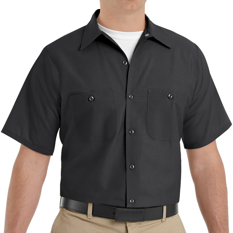 Men's Short Sleeve Industrial Work Shirt image number 3
