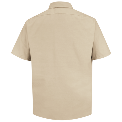 Men's Short Sleeve Solid Dress Uniform Shirt