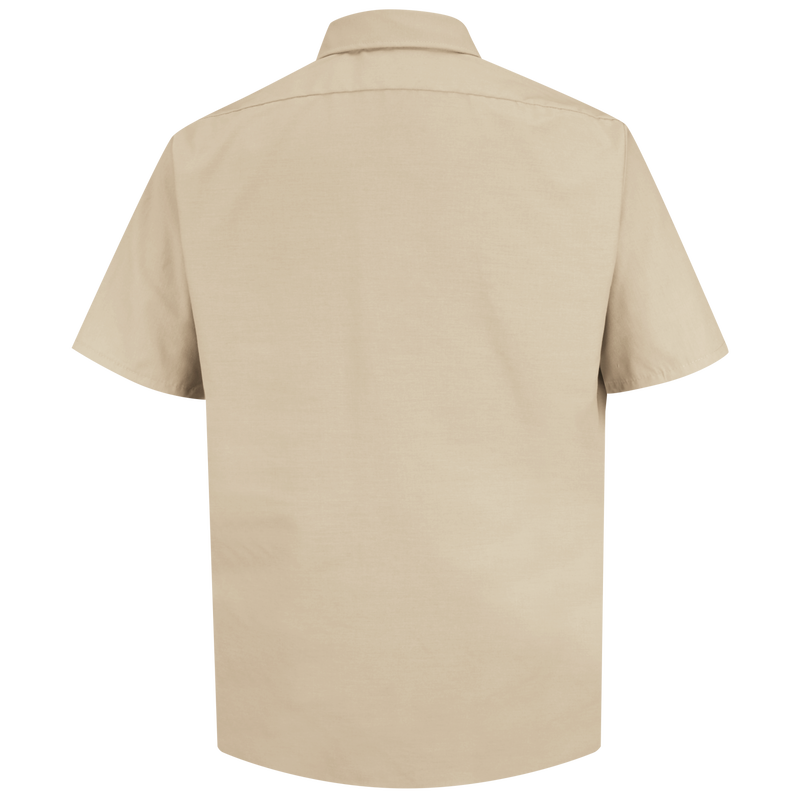 Men's Short Sleeve Solid Dress Uniform Shirt image number 2
