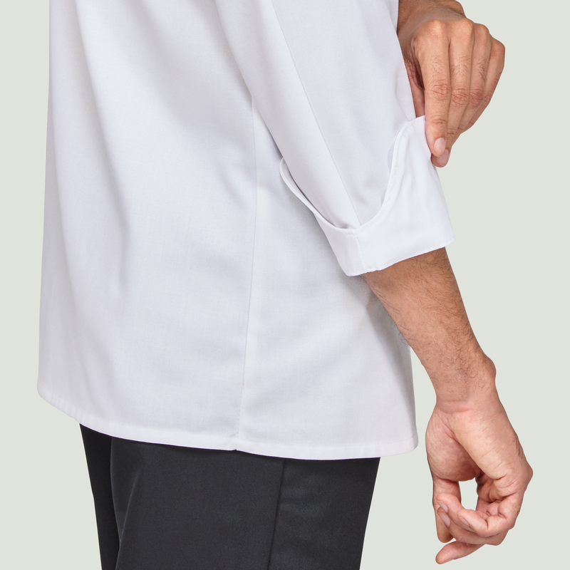 Eight Pearl Button Chef Coat with Thermometer Pocket image number 3