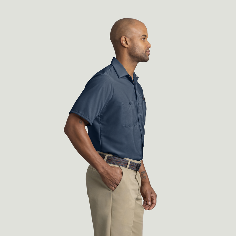 Men's Short Sleeve Industrial Work Shirt image number 4