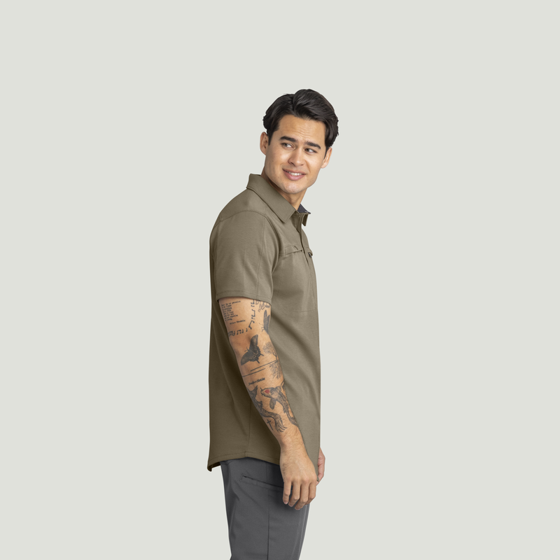 Men's Snap Front Jersey Short Sleeve Work Shirt image number 8