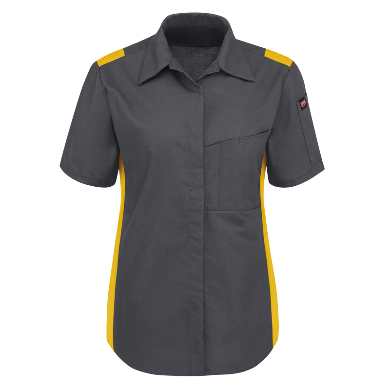 Women's Short Sleeve Performance Plus Shop Shirt with OilBlok Technology image number 0