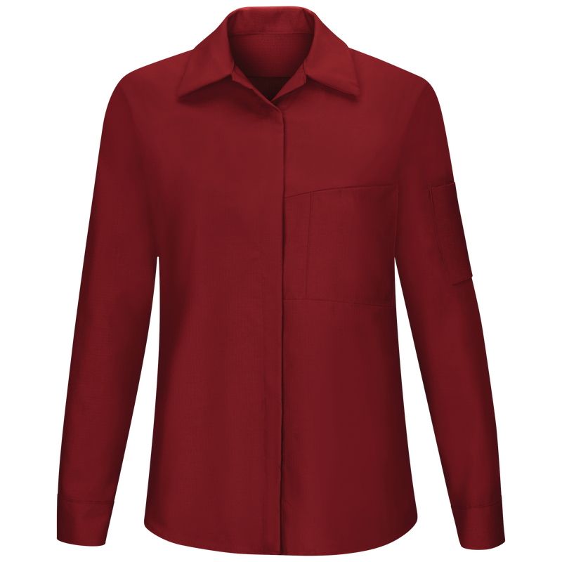 Women's Long Sleeve Performance Plus Shop Shirt with OilBlok Technology image number 1