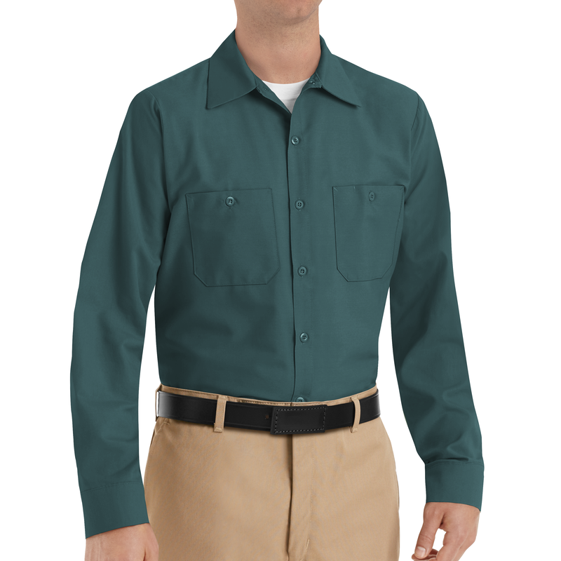 Men's Long Sleeve Industrial Work Shirt image number 3