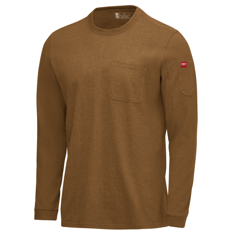 Men's Slim Fit Cotton Long Sleeve Pocket T-Shirt image number 12