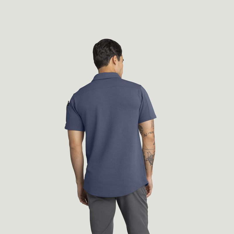 Men's Snap Front Jersey Short Sleeve Work Shirt image number 6