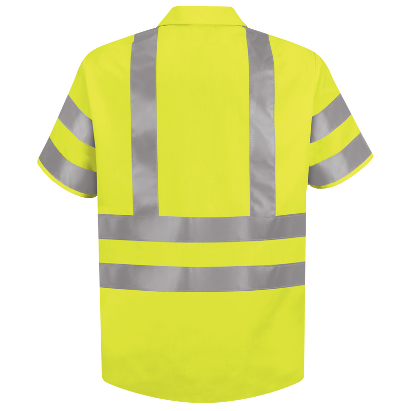 Men's Hi-Visibility Short Sleeve Work Shirt - Type R, Class 3 image number 1