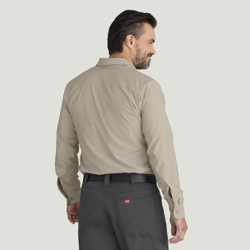 Men's Cooling Long Sleeve Work Shirt image number 6