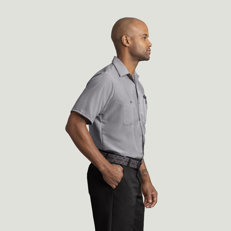 Men's Short Sleeve Industrial Work Shirt image number 4