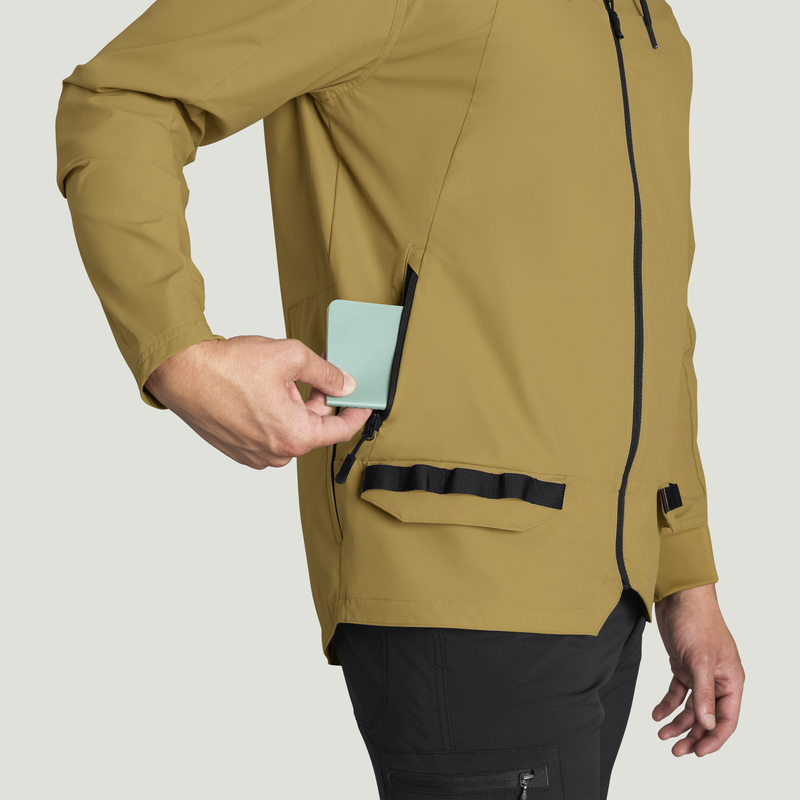 Men&rsquo;s Performance Hooded Windbreaker Jacket with ToolShift Pocket image number 17