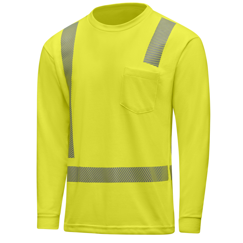 Hi-Visibility Breathable Long Sleeve Pocket T-Shirt - Type R Class 2 image number 3