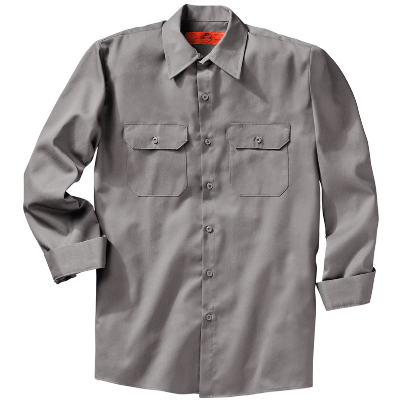 Men's Long Sleeve Utility Uniform Shirt image number 4
