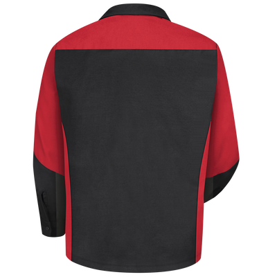 Men's Long Sleeve Two-Tone Crew Shirt