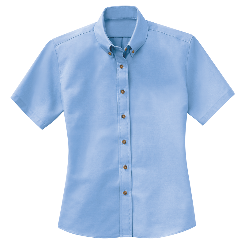 Women's Short Sleeve Poplin Dress Shirt image number 4