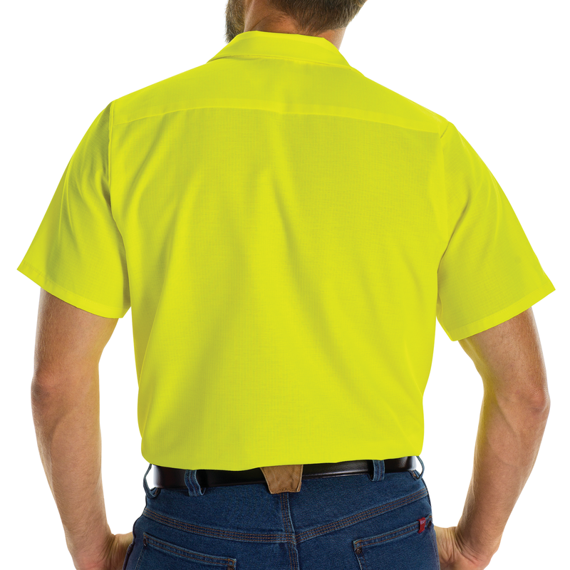 Short Sleeve Enhanced Visibility Ripstop Work Shirt image number 6