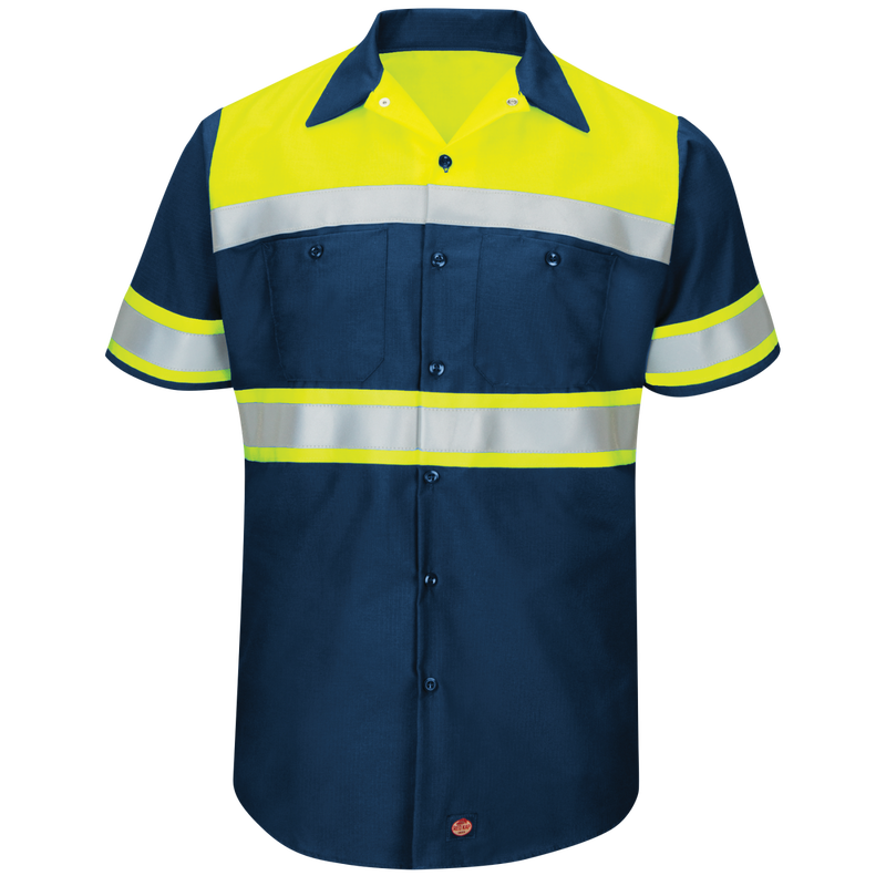 訳あり商品 | Shirt Ripstop Sleeve Short Hi-Vis Type Kap Red | 1 Class O BaseLayers