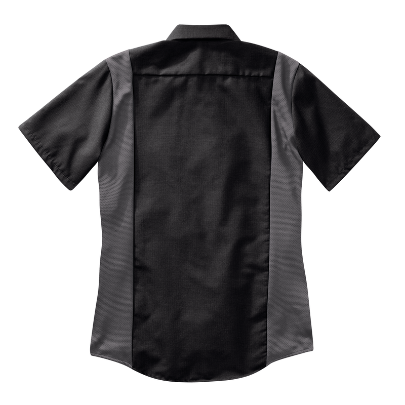 Women's Short Sleeve Performance Plus Shop Shirt with OilBlok Technology image number 5